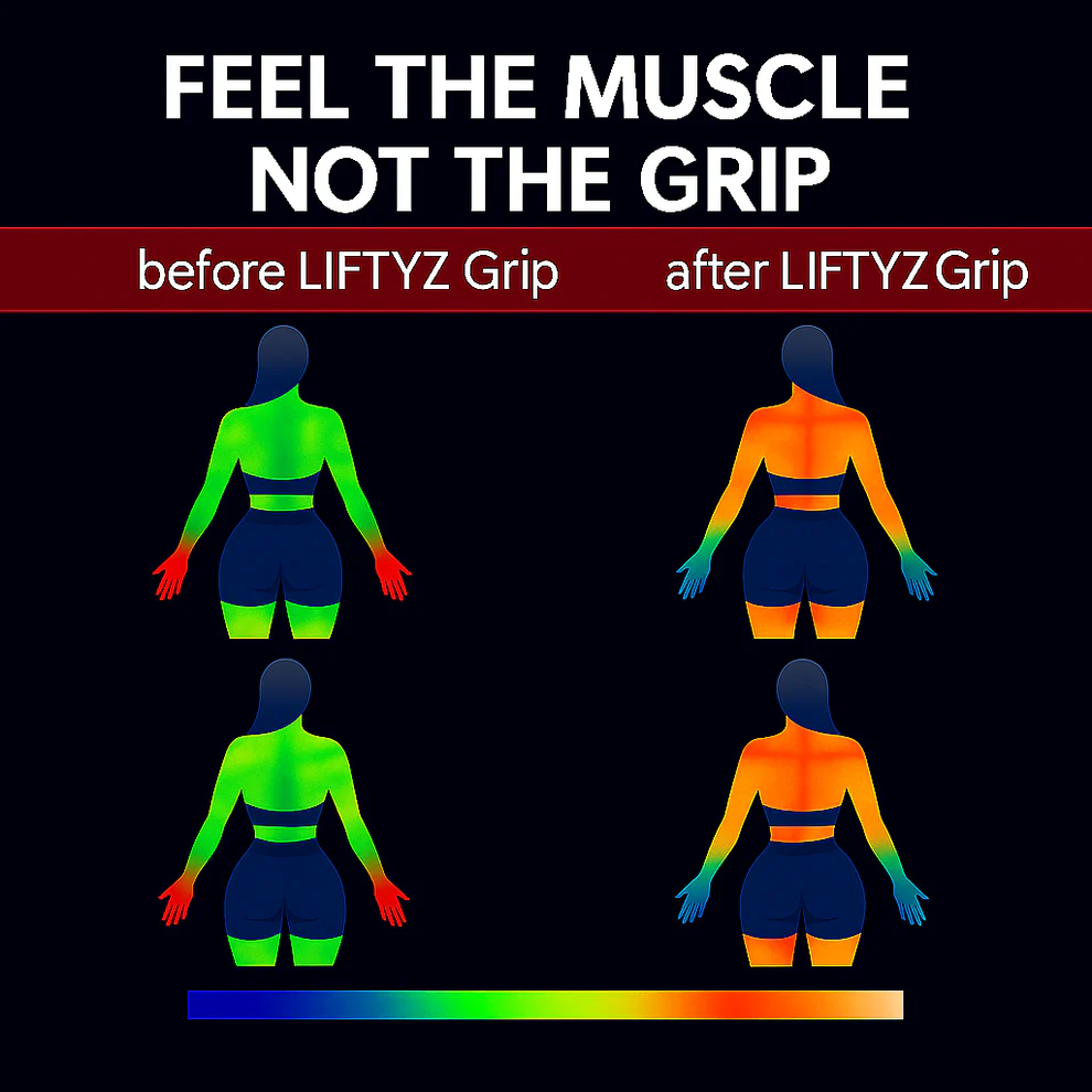 Liftyz Women Anti-Slip Gym Hand Grips for Weight Lifting